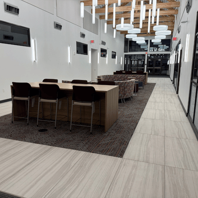 Commercial flooring installation